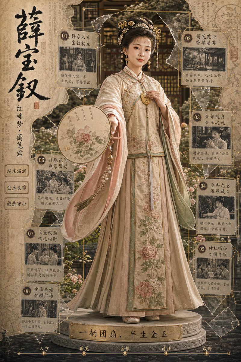 中国古代贵族女性海报