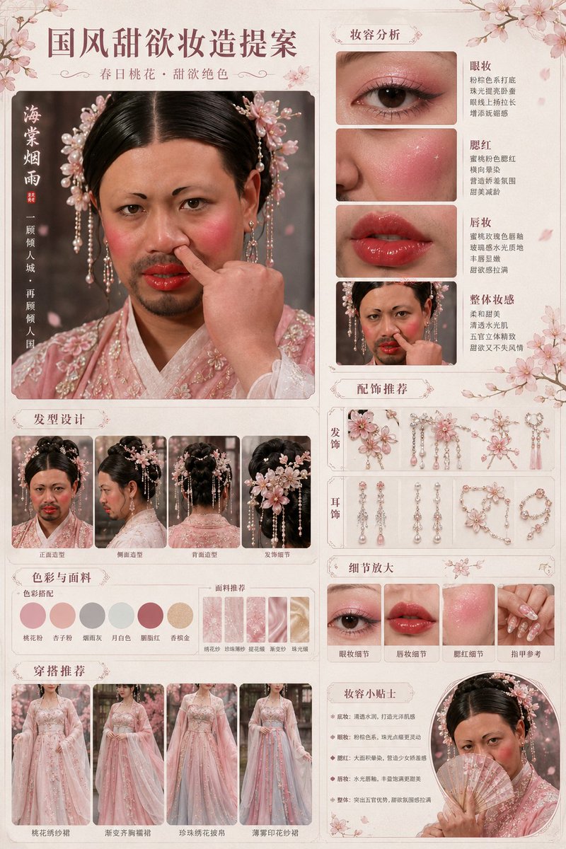 国风甜欲妆造